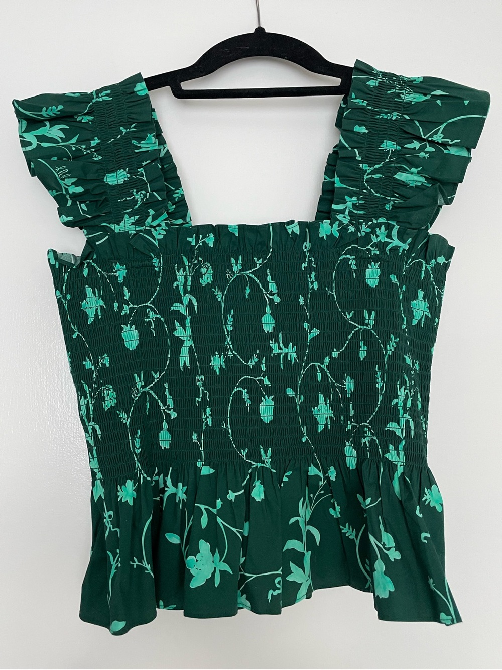 Hill House Home- Paz top in Emerald Botanical